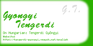 gyongyi tengerdi business card