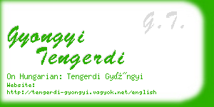 gyongyi tengerdi business card